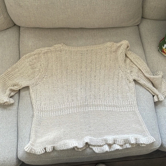 Cream Colored Crochet Top - Picture 4 of 5